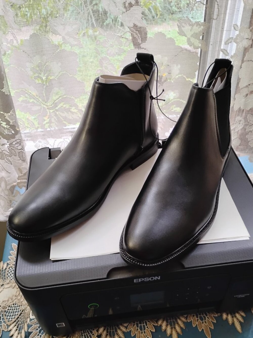 J Ferrar Mens Vegan Leather Ankle Boots Sz. 12m